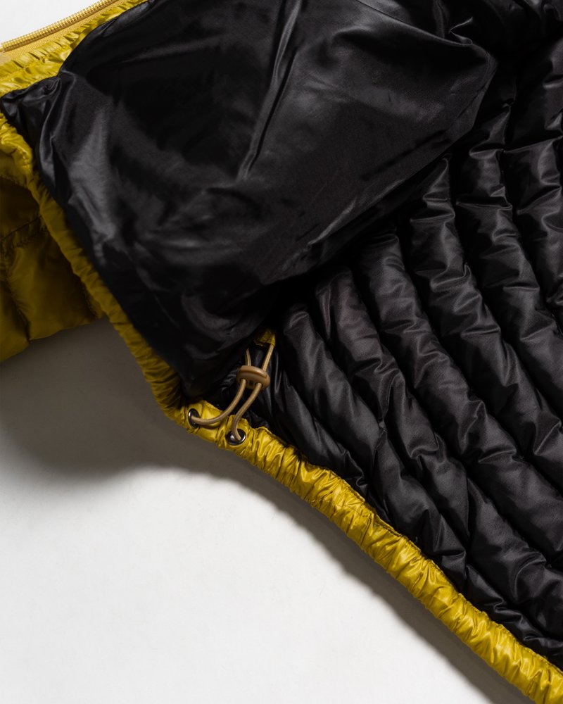 CIRCLE QUILTED DOWN JACKET -YELLOW-