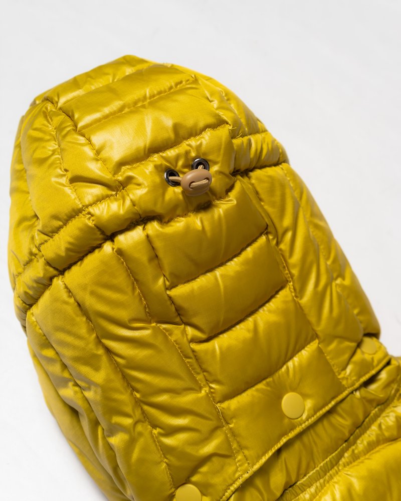 CIRCLE QUILTED DOWN JACKET -YELLOW-
