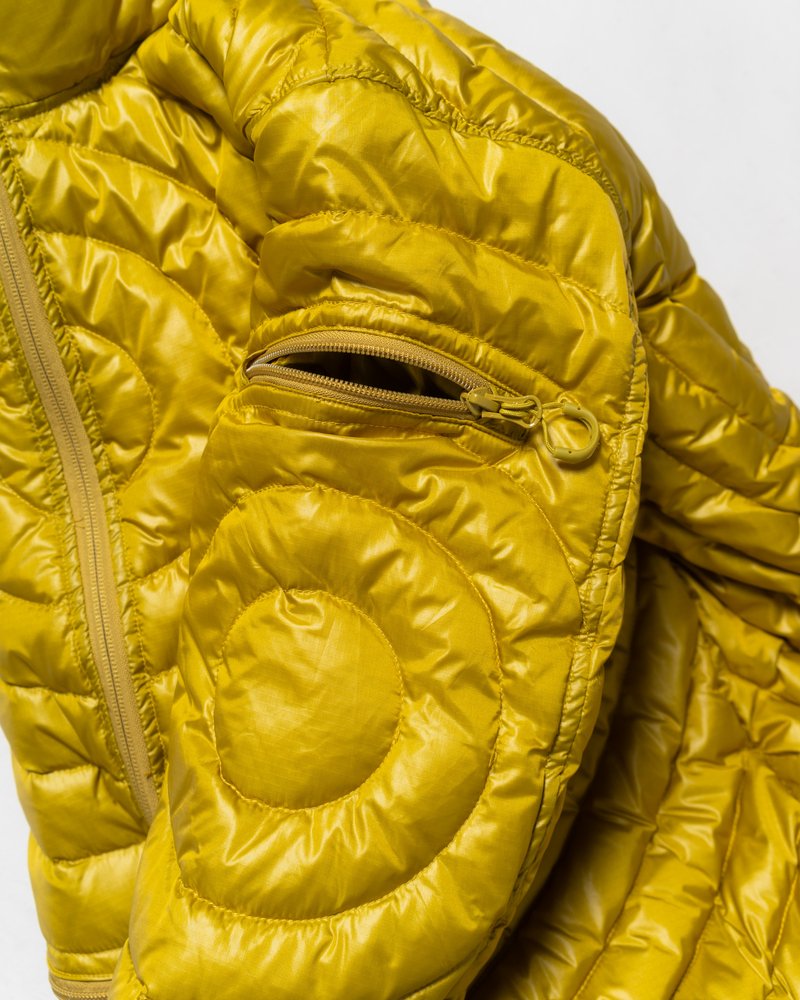 CIRCLE QUILTED DOWN JACKET -YELLOW-