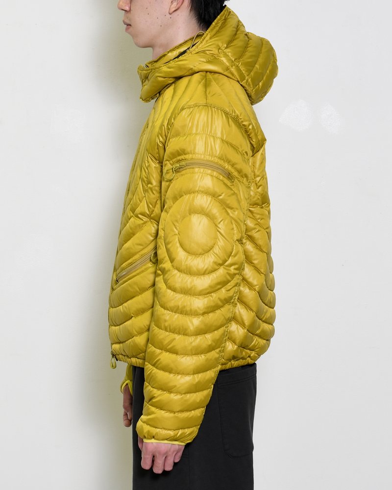 CIRCLE QUILTED DOWN JACKET -YELLOW-