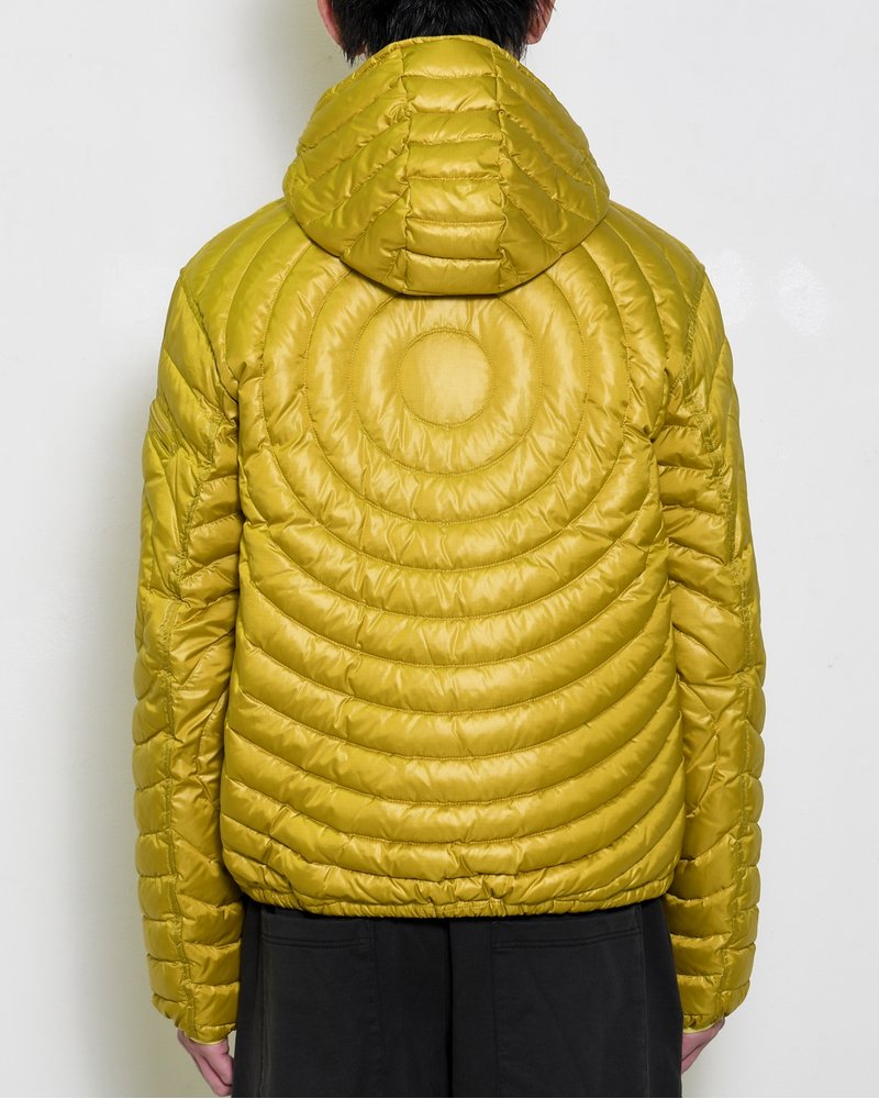 CIRCLE QUILTED DOWN JACKET -YELLOW-