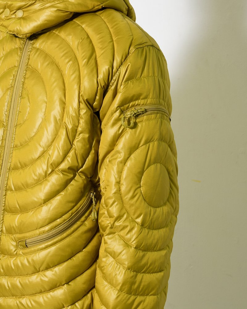 CIRCLE QUILTED DOWN JACKET -YELLOW-