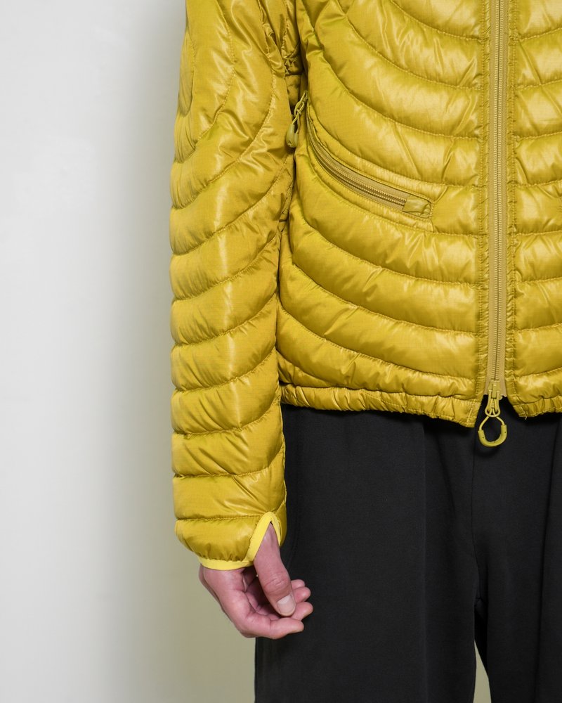 CIRCLE QUILTED DOWN JACKET -YELLOW-