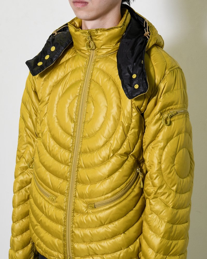 CIRCLE QUILTED DOWN JACKET -YELLOW-