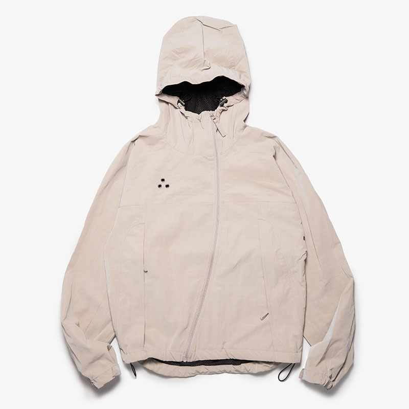 DIAGONAL ZIP HOODIE -3.COLOR-