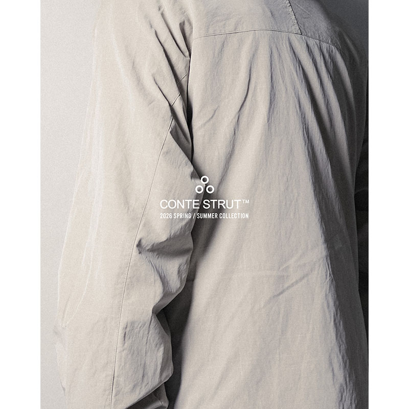 DIAGONAL ZIP HOODIE -3.COLOR-