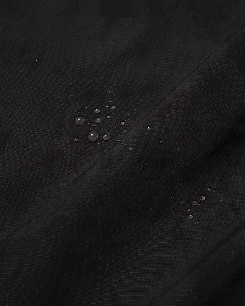 ZIP-UP HOODED SHIRTS (SHELL) -BLACK-