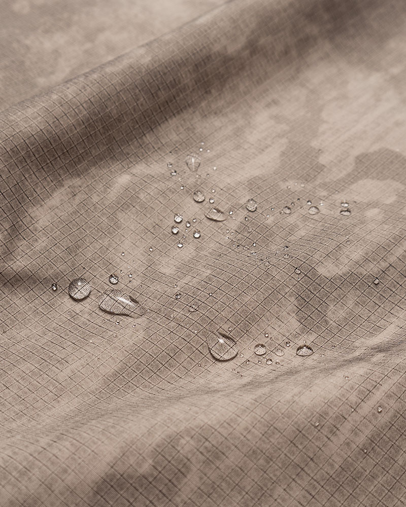 ZIP-UP HOODED SHIRTS (SHELL) -BEIGE-