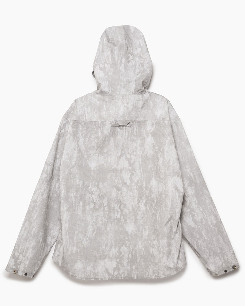 ZIP-UP HOODED SHIRTS (SHELL) -WHITE-