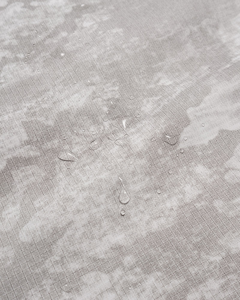 ZIP-UP HOODED SHIRTS (SHELL) -WHITE-