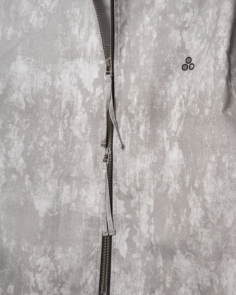 ZIP-UP HOODED SHIRTS (SHELL) -WHITE-