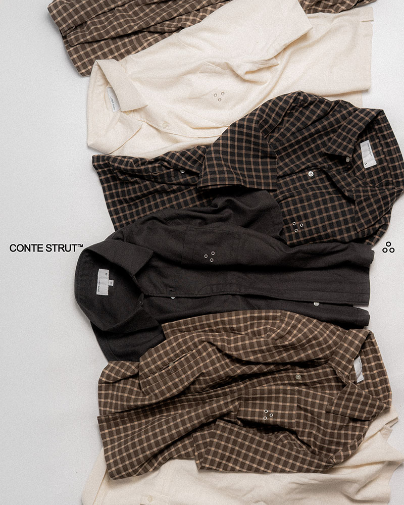 ASSORTED S/S SHIRTS -BEIGE(PLAIN)-