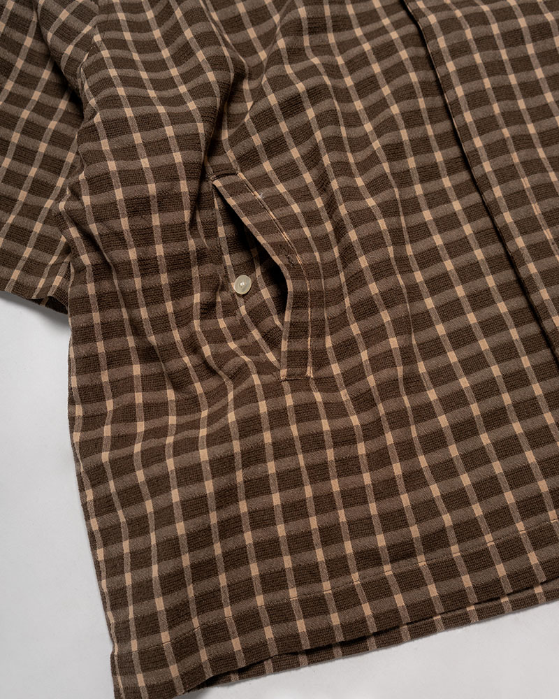 ASSORTED S/S SHIRTS -BROWN(CHECK)-