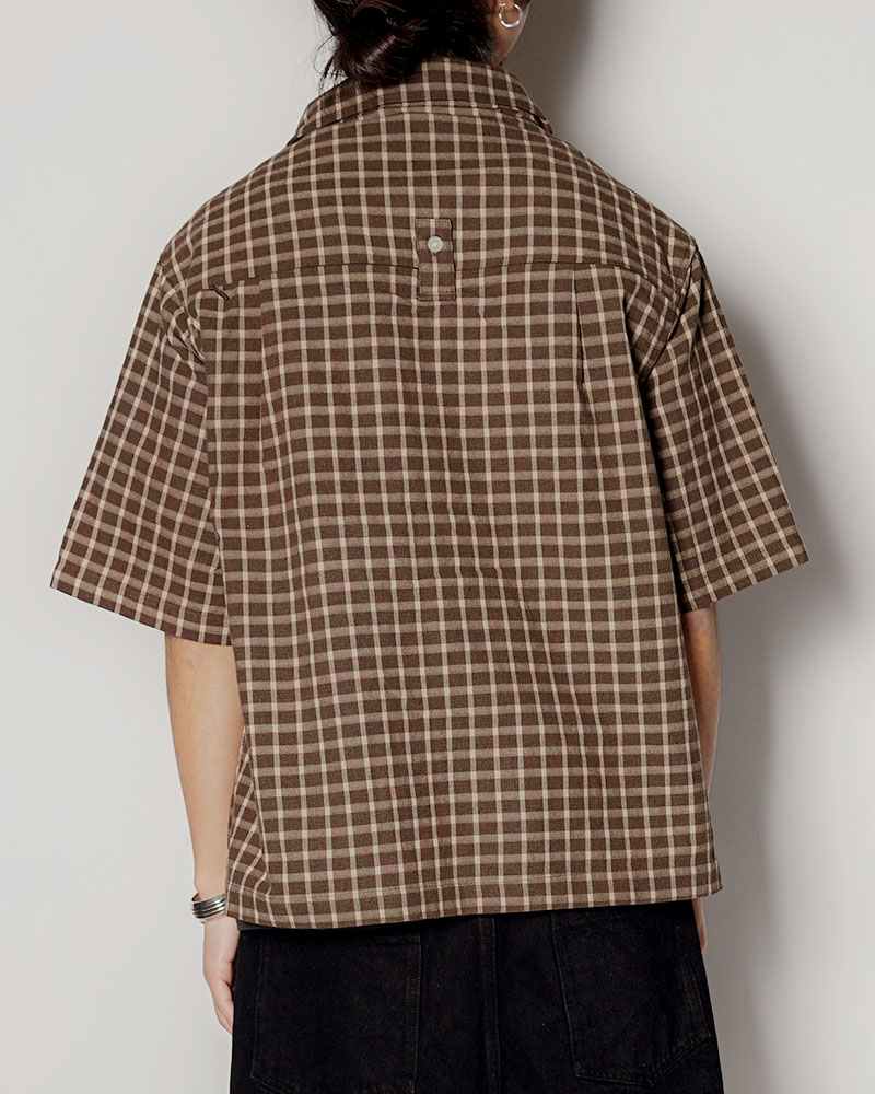 ASSORTED S/S SHIRTS -BROWN(CHECK)-