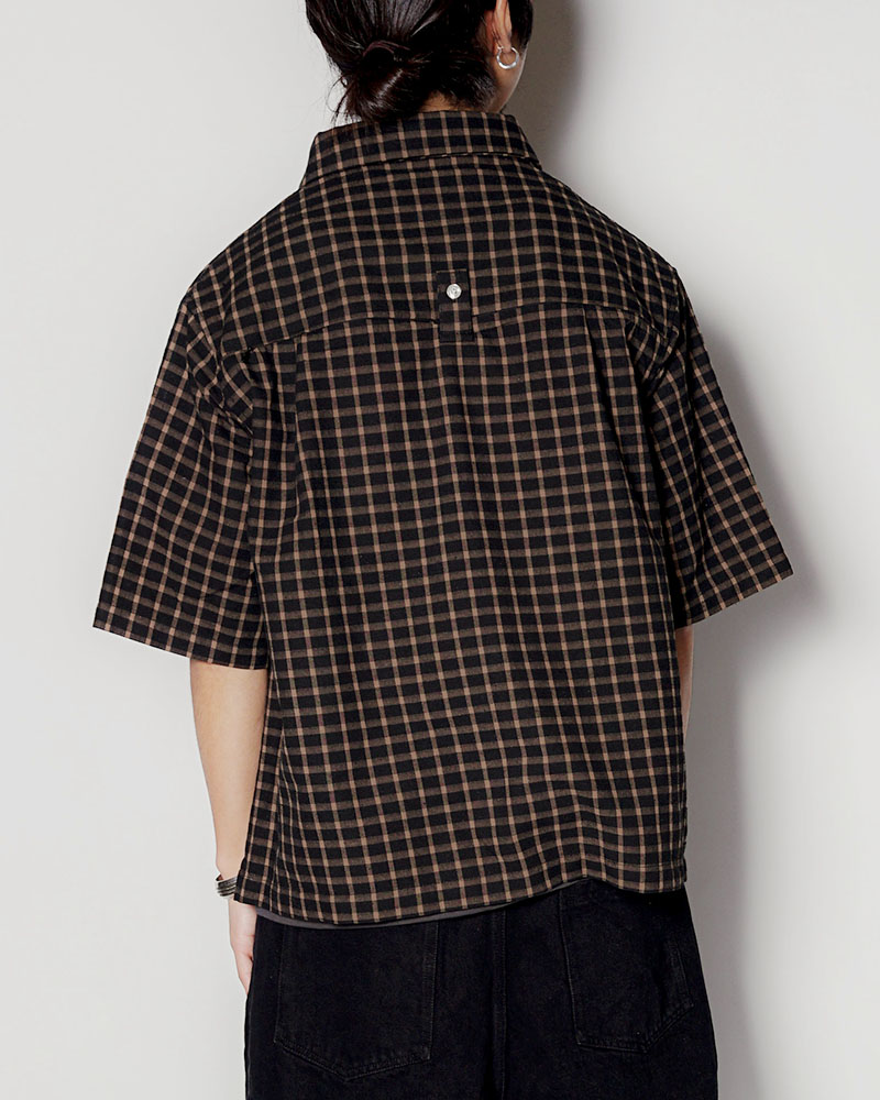 ASSORTED S/S SHIRTS -BLACK(CHECK)-