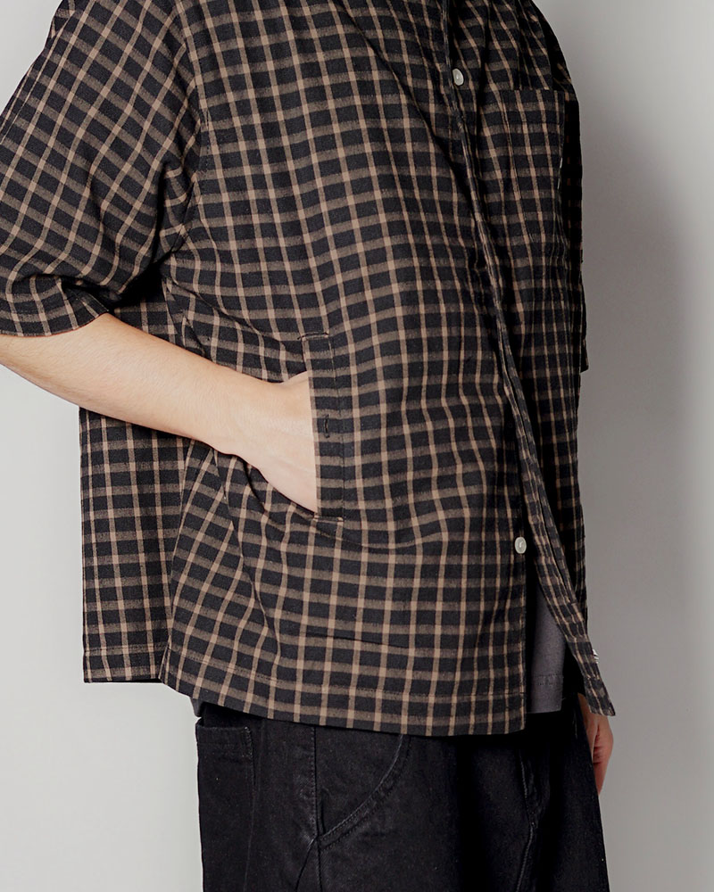 ASSORTED S/S SHIRTS -BLACK(CHECK)-