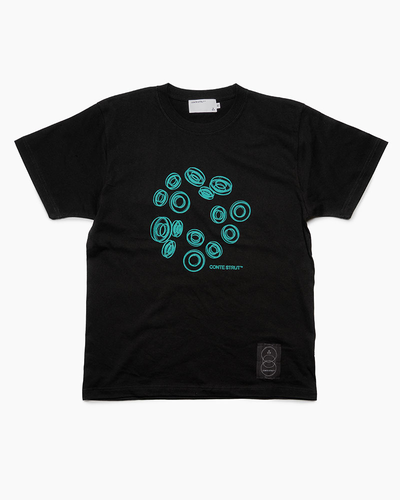 3D CS LOGOS S/S TEE -BLACK-