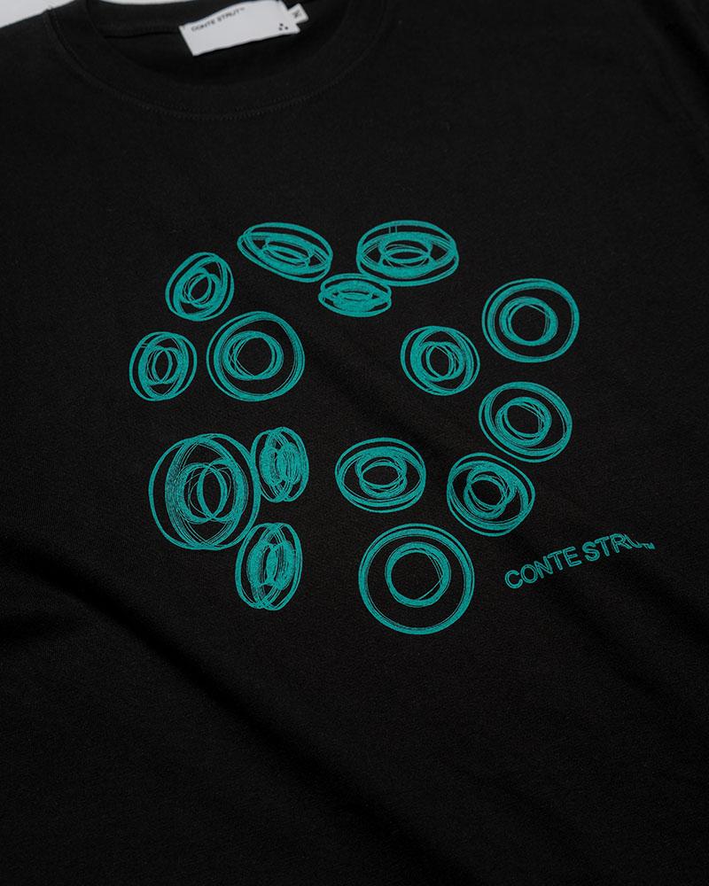 3D CS LOGOS S/S TEE -BLACK-
