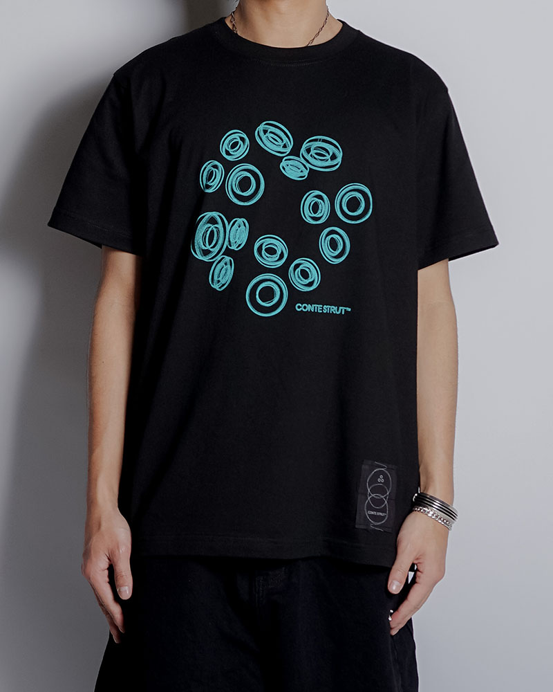 3D CS LOGOS S/S TEE -BLACK-
