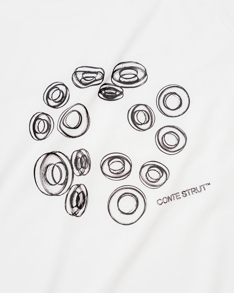 3D CS LOGOS S/S TEE -WHITE-