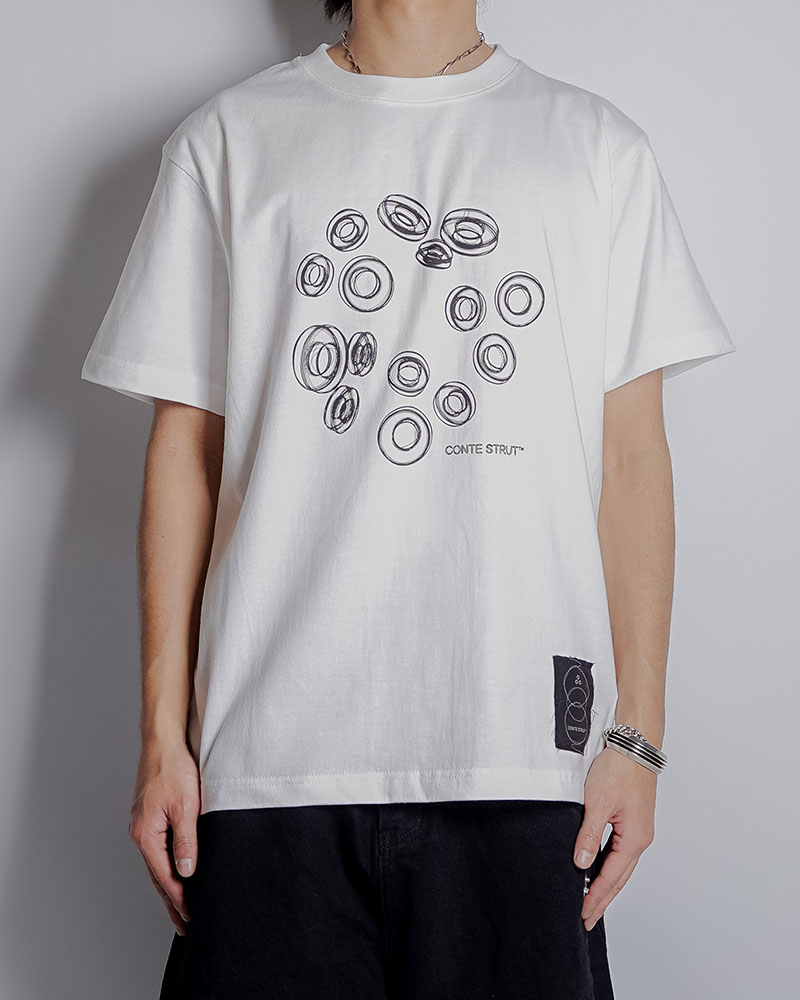 3D CS LOGOS S/S TEE -WHITE-