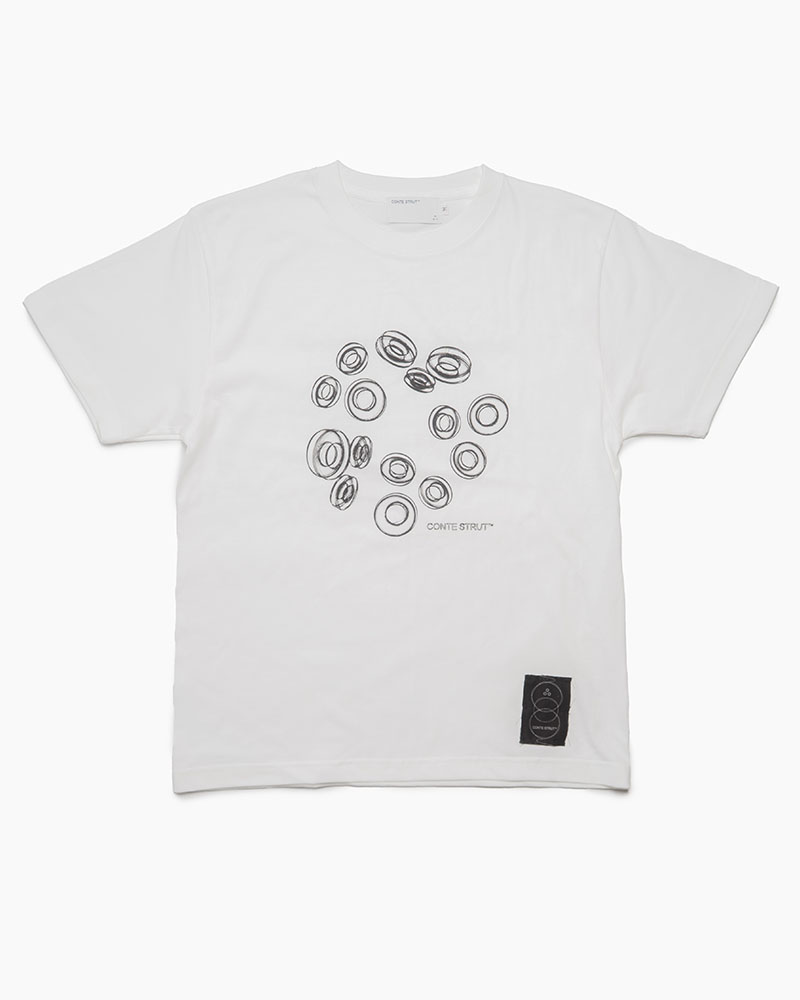 3D CS LOGOS S/S TEE -WHITE-