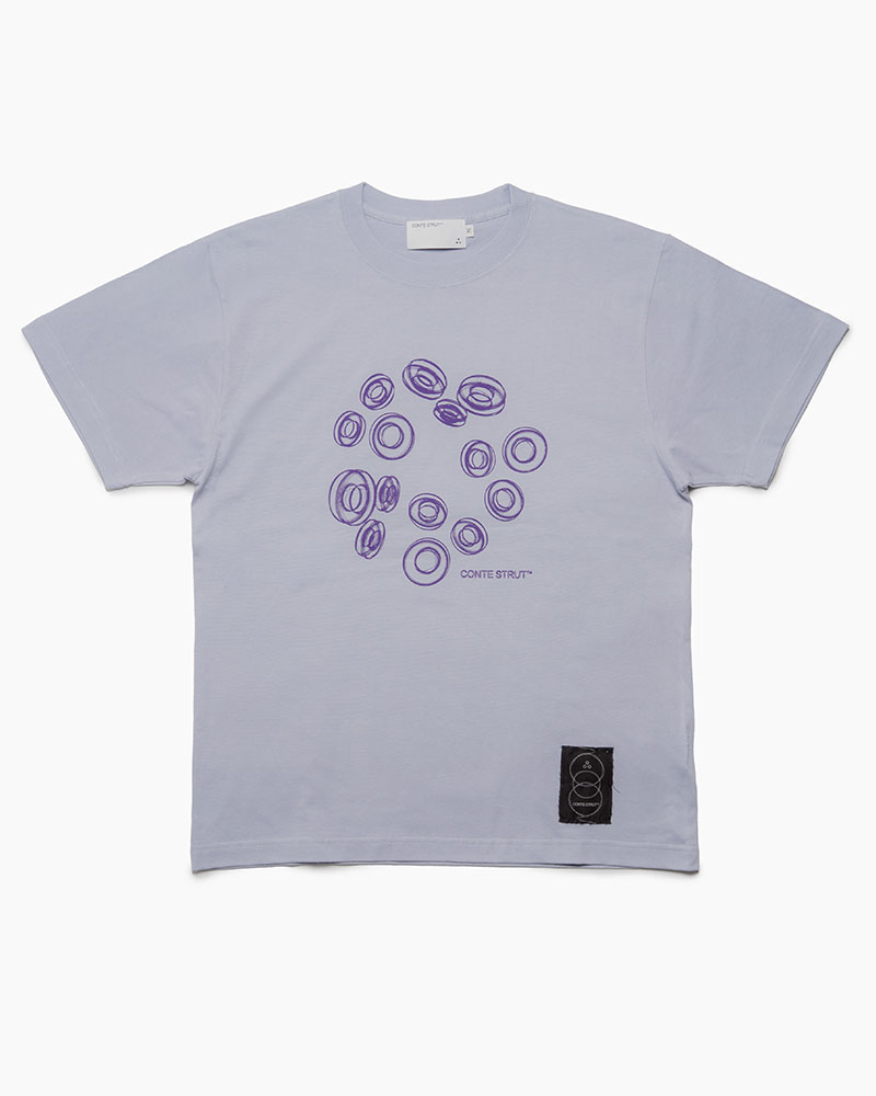 3D CS LOGOS S/S TEE -L.PURPLE-