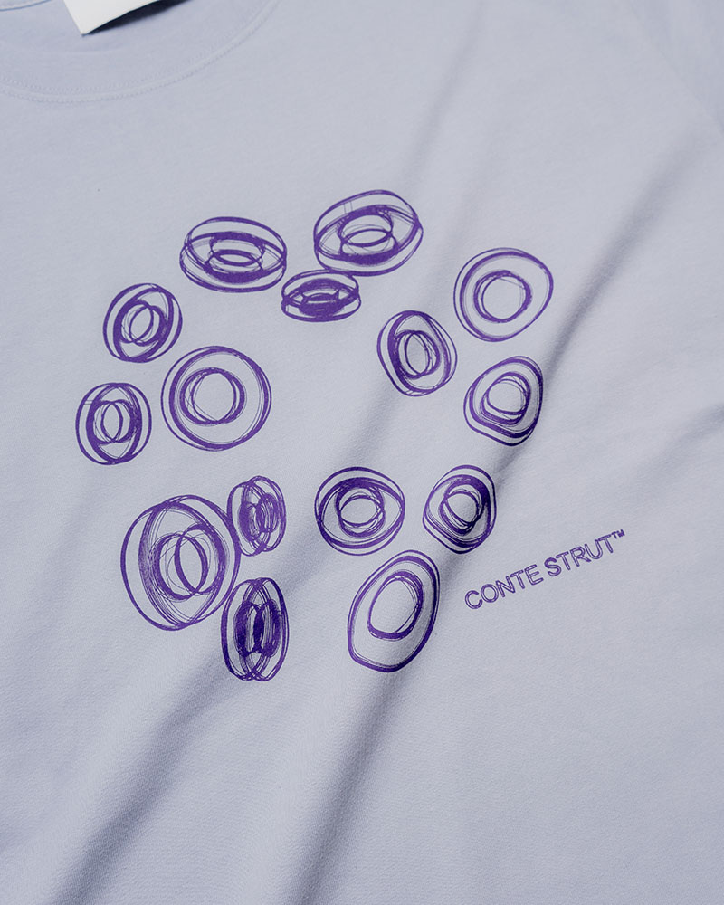 3D CS LOGOS S/S TEE -L.PURPLE-