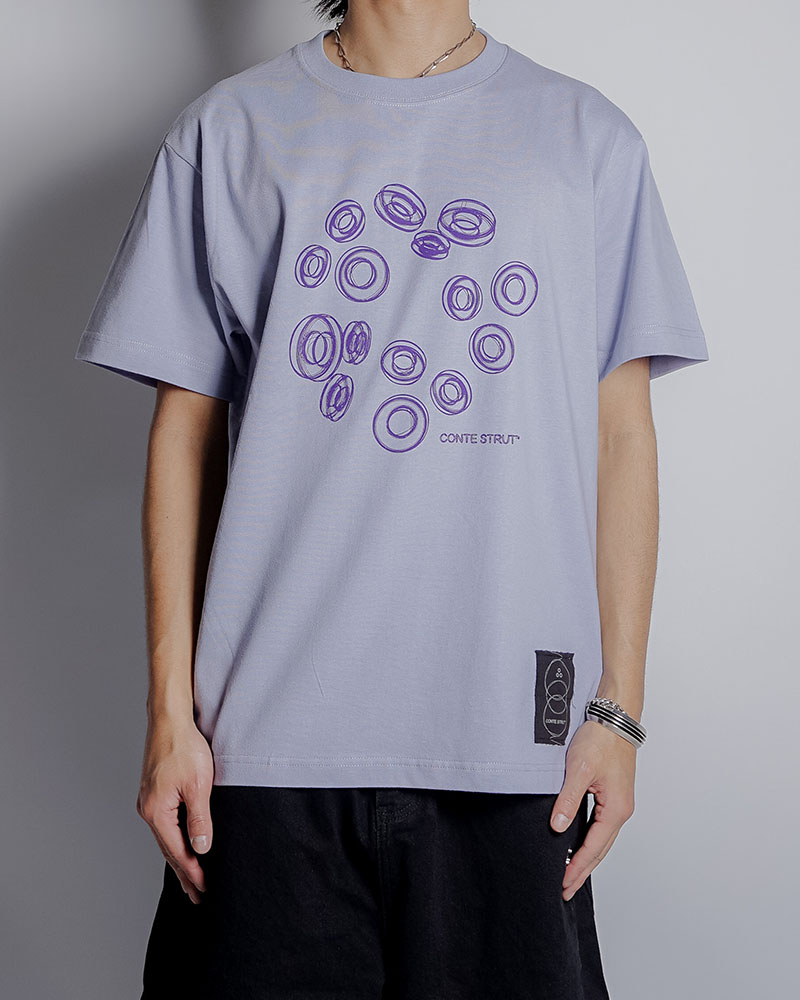 3D CS LOGOS S/S TEE -L.PURPLE-