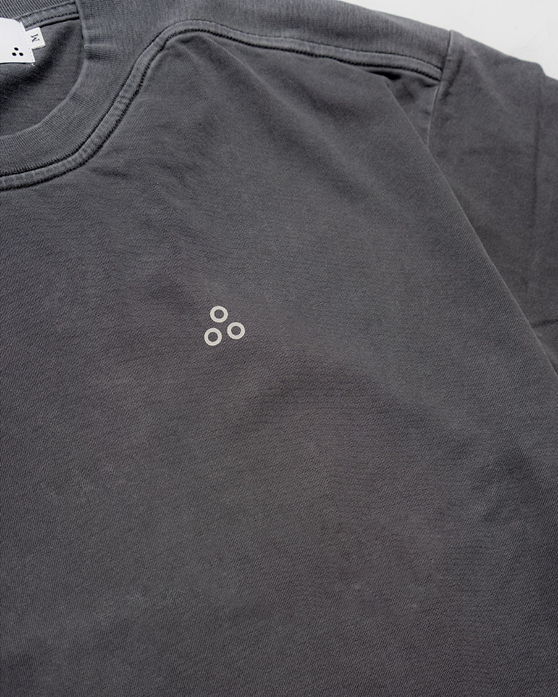 DEFORMED RIB S/S TEE -GRAY-