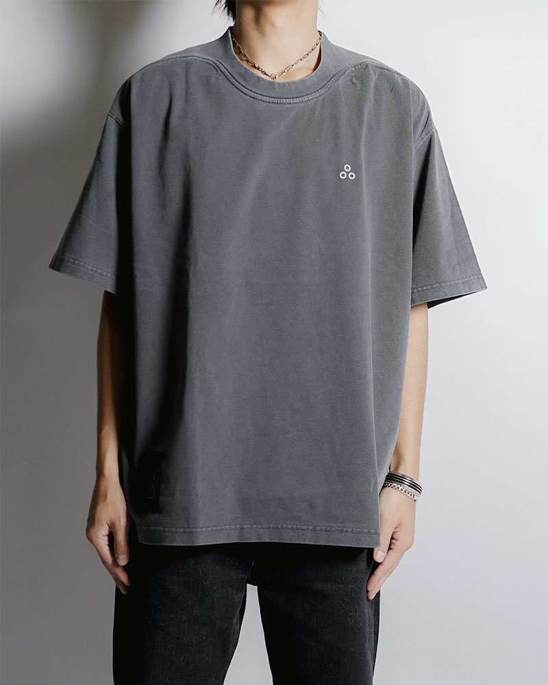 DEFORMED RIB S/S TEE -GRAY-