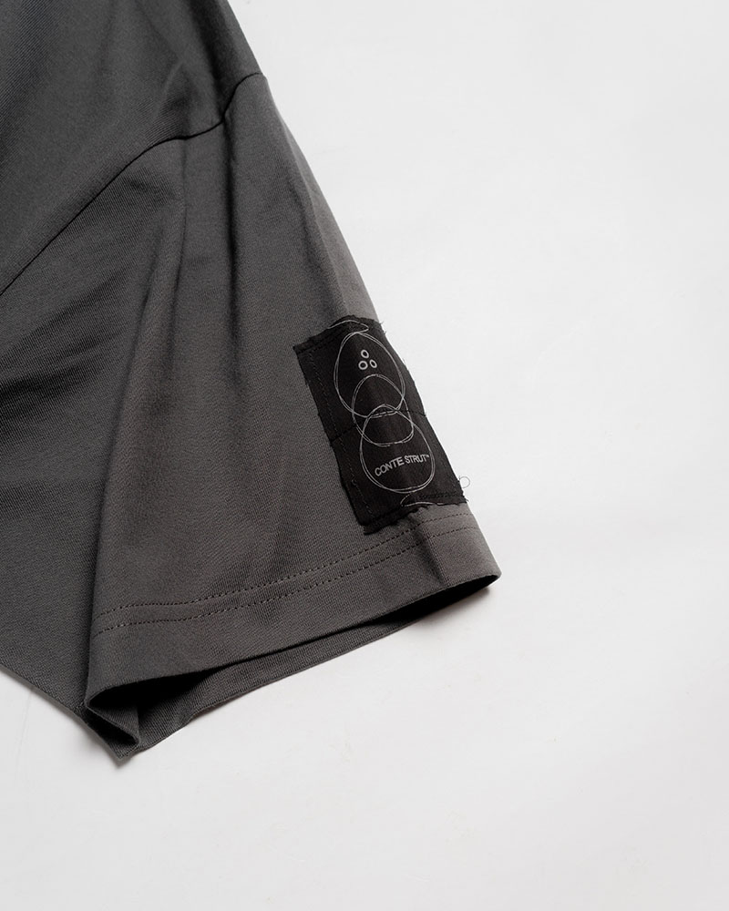 DRAWCORD HEM TEE -SUMI-