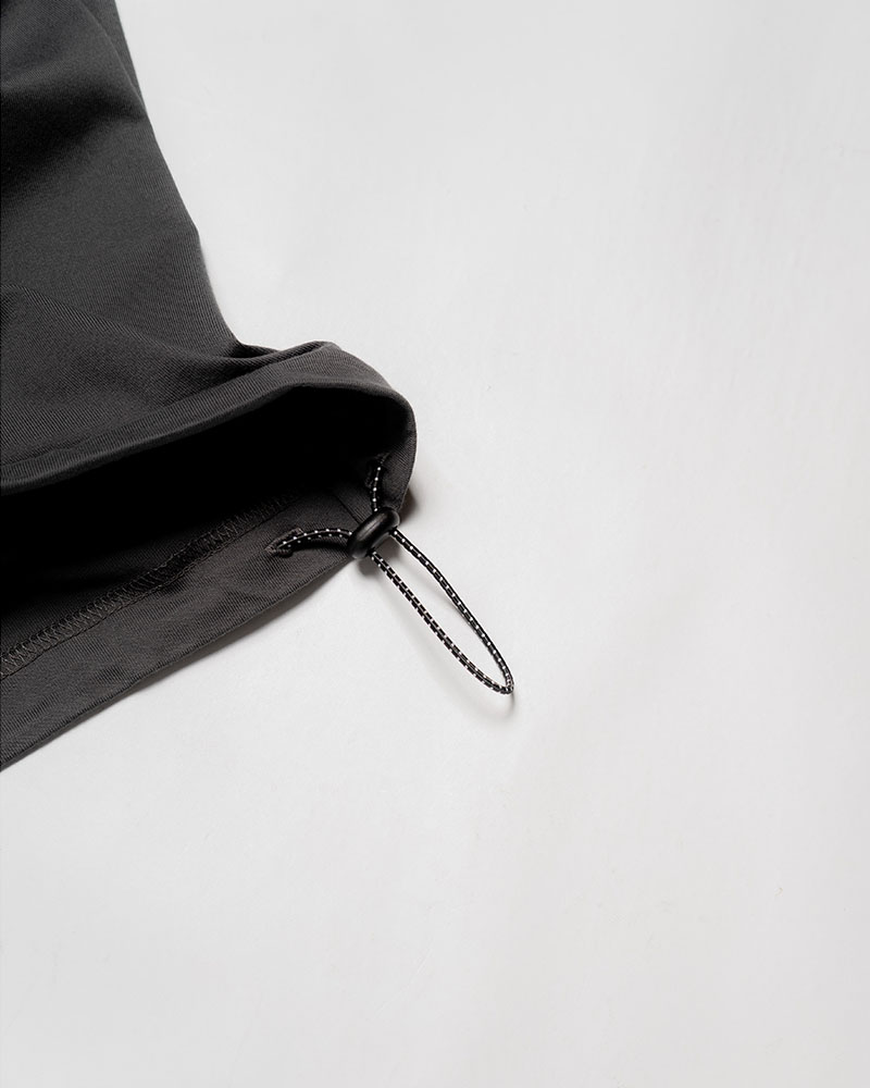 DRAWCORD HEM TEE -SUMI-
