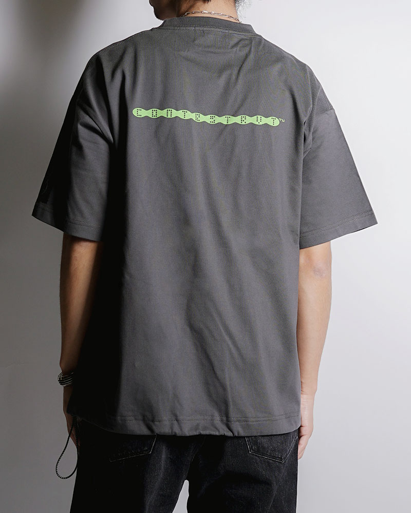 DRAWCORD HEM TEE -SUMI-