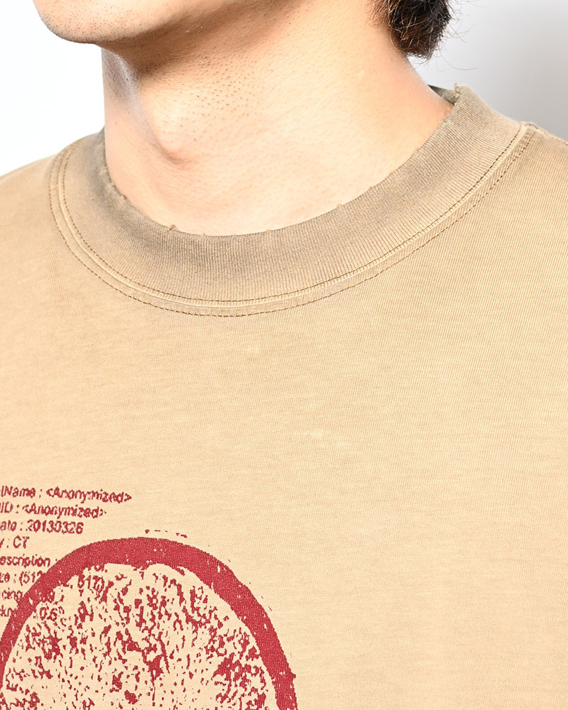 THOUGHT FADE L/S TEE -BEIGE-
