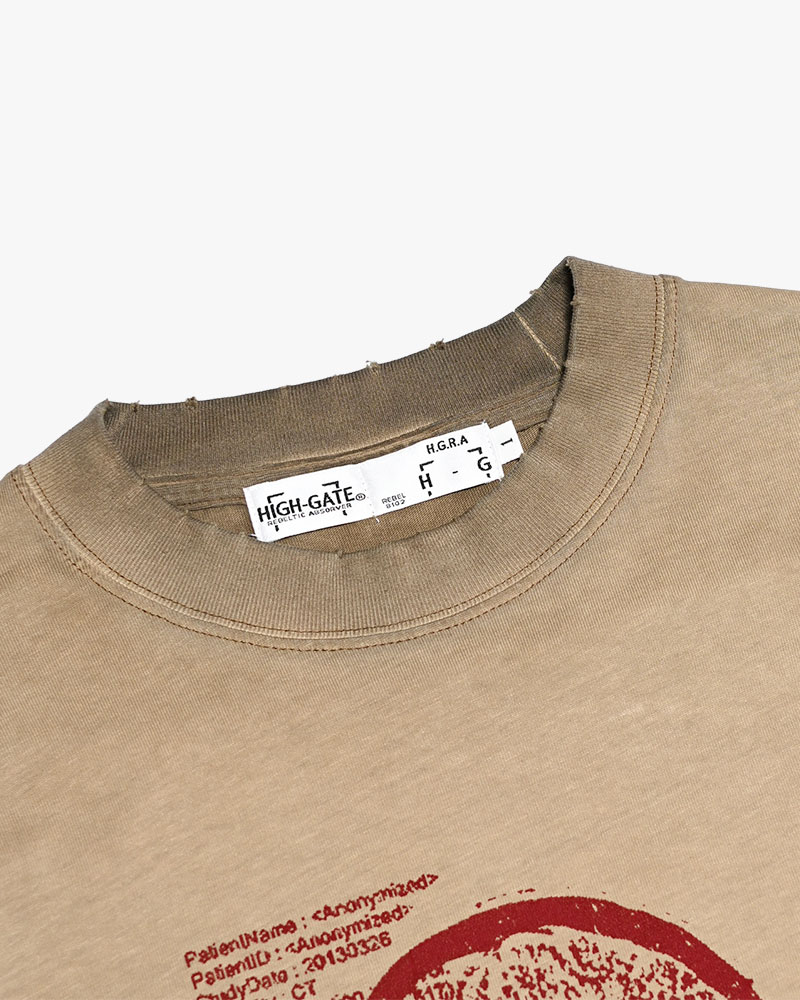 THOUGHT FADE L/S TEE -BEIGE-