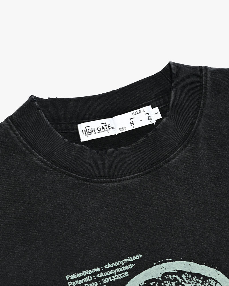 THOUGHT FADE L/S TEE -BLACK-