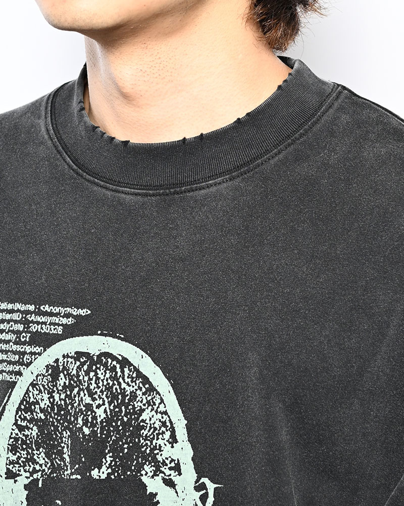 THOUGHT FADE L/S TEE -BLACK-