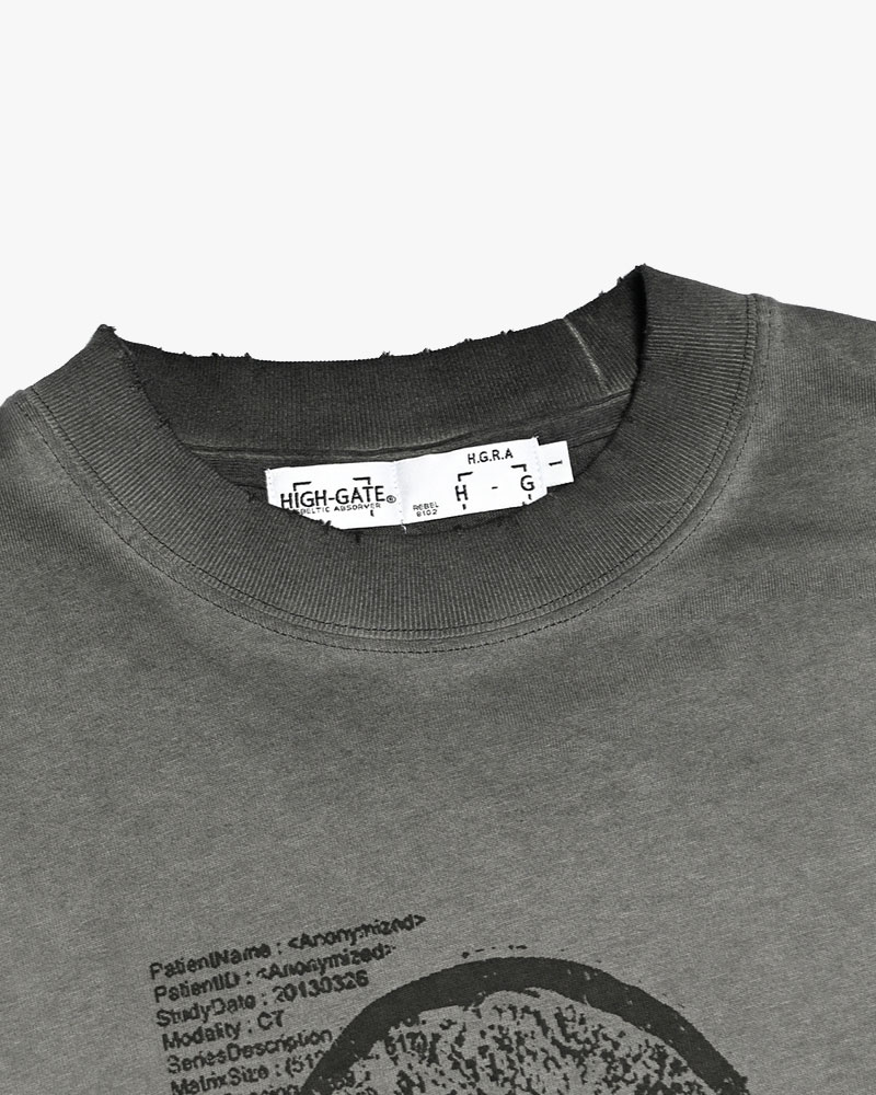 THOUGHT FADE L/S TEE -GRAY-