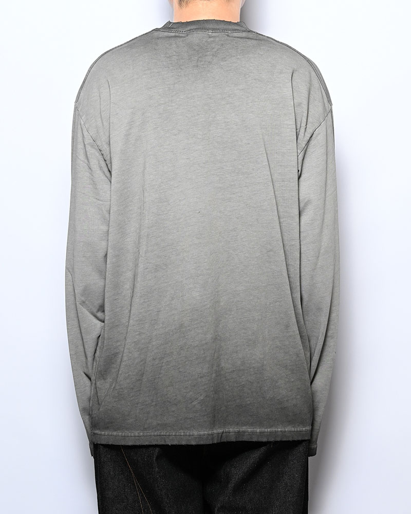 THOUGHT FADE L/S TEE -GRAY-