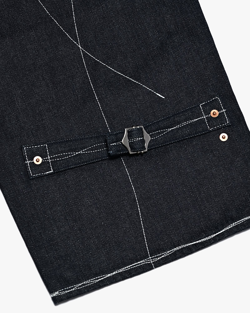 ROUGH STITCH DENIM PANTS -BLACK-