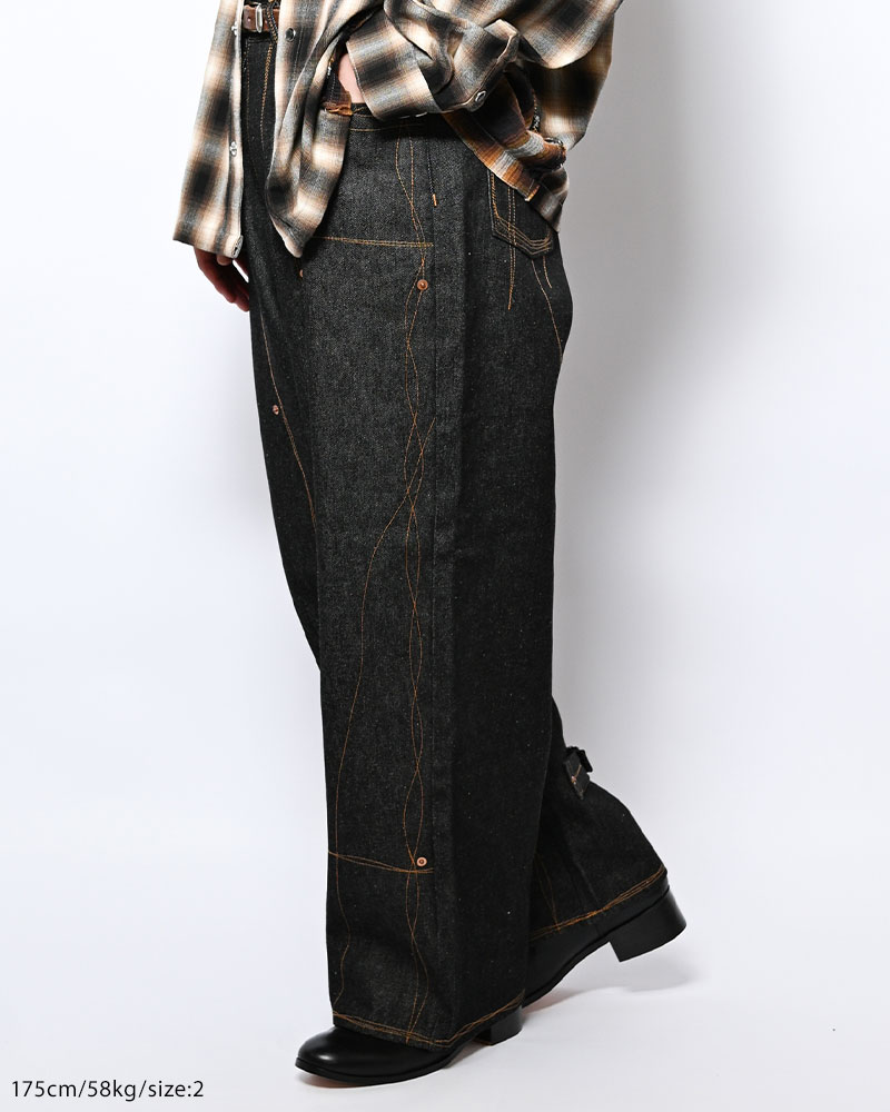 ROUGH STITCH DENIM PANTS -INDIGO-