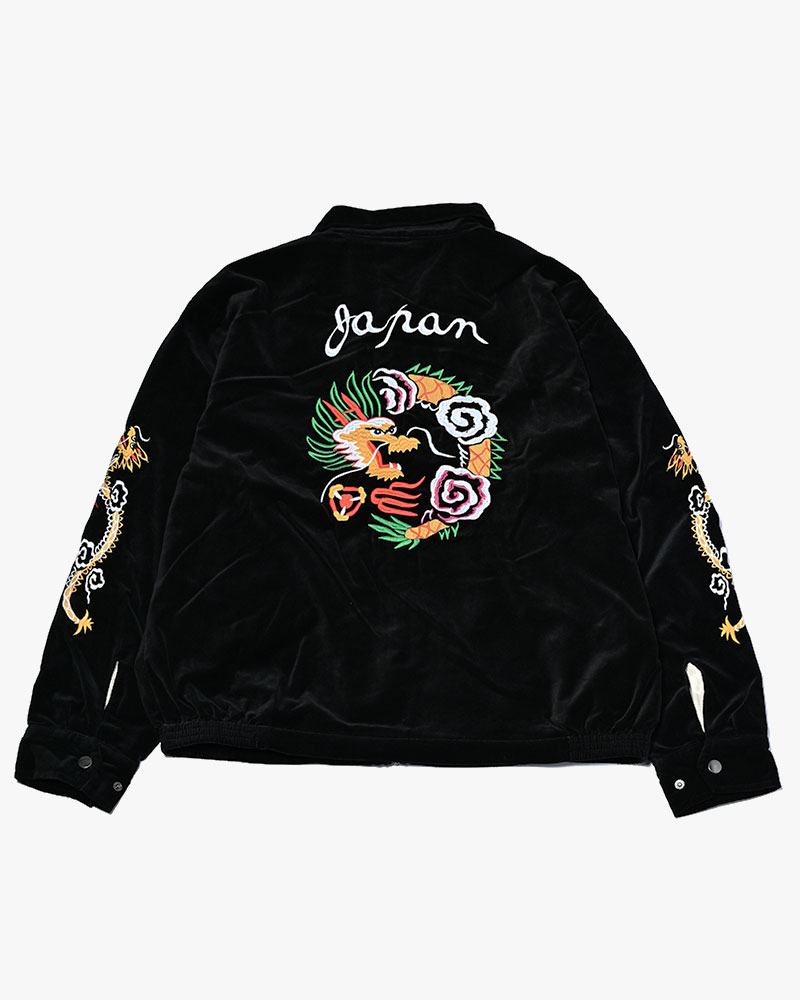 VELVETEEN SOUVENIR JACKET -BLACK-