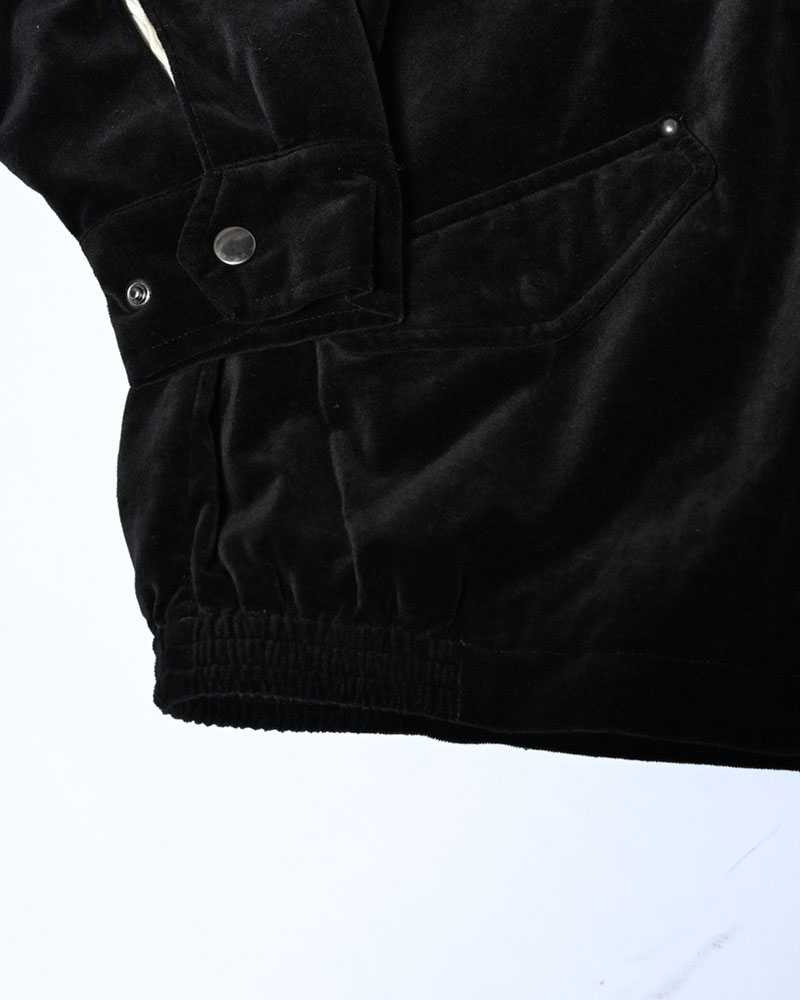VELVETEEN SOUVENIR JACKET -BLACK-