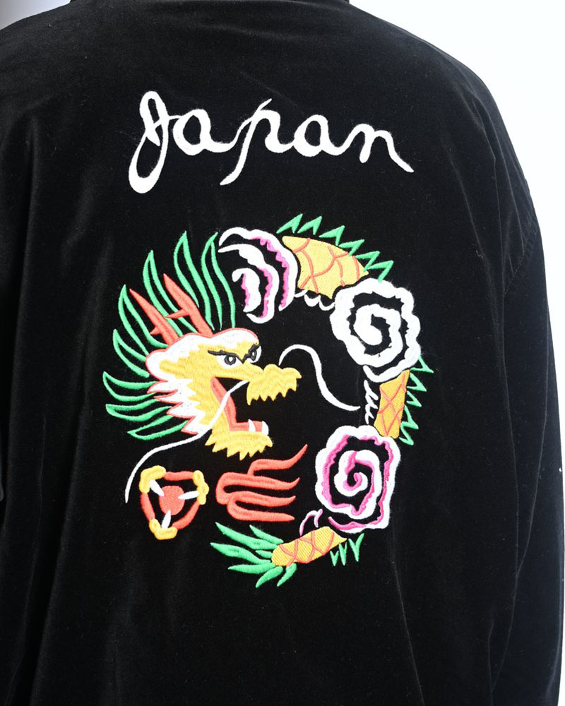 VELVETEEN SOUVENIR JACKET -BLACK-