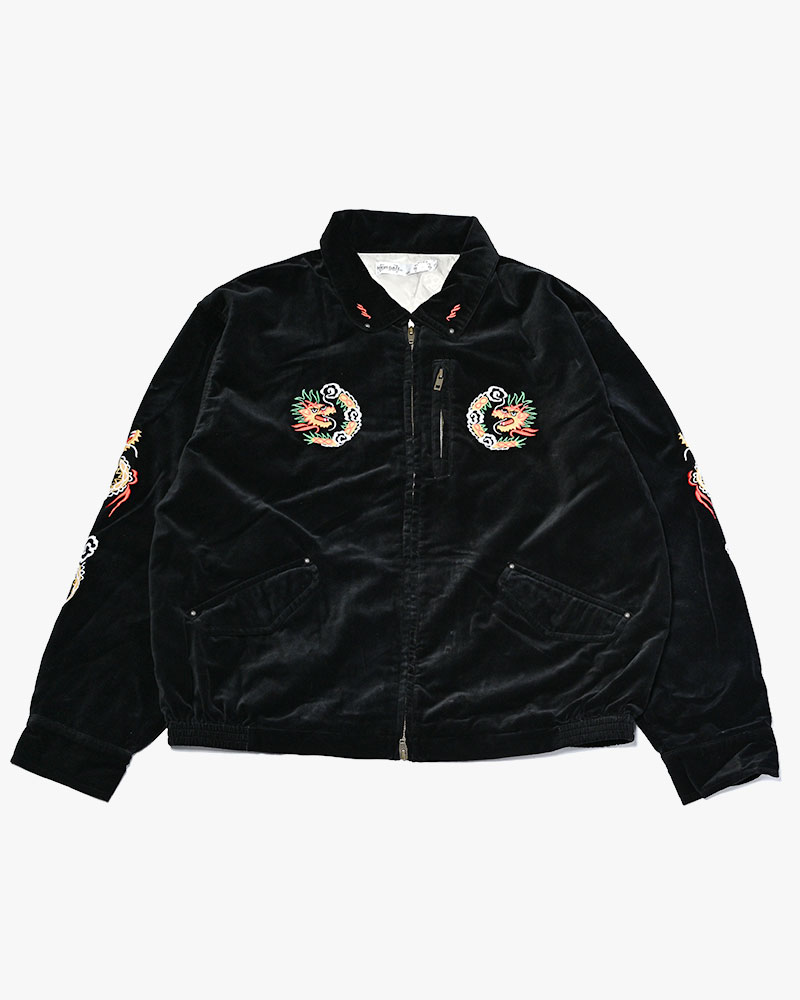 VELVETEEN SOUVENIR JACKET -BLACK-