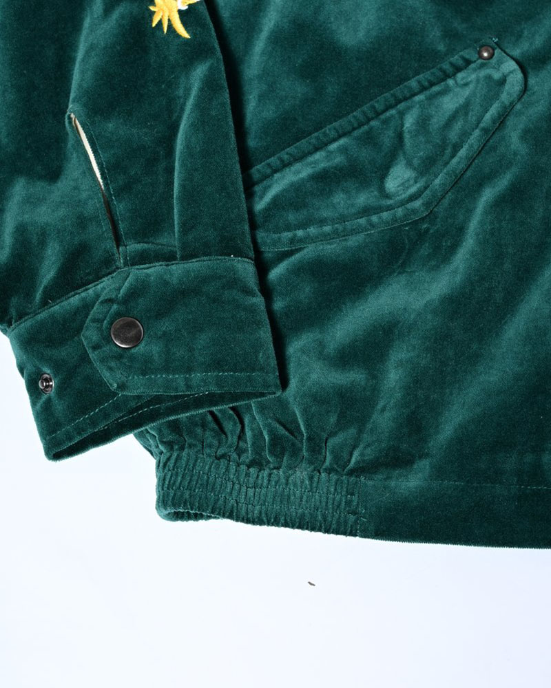 VELVETEEN SOUVENIR JACKET -BLUE-