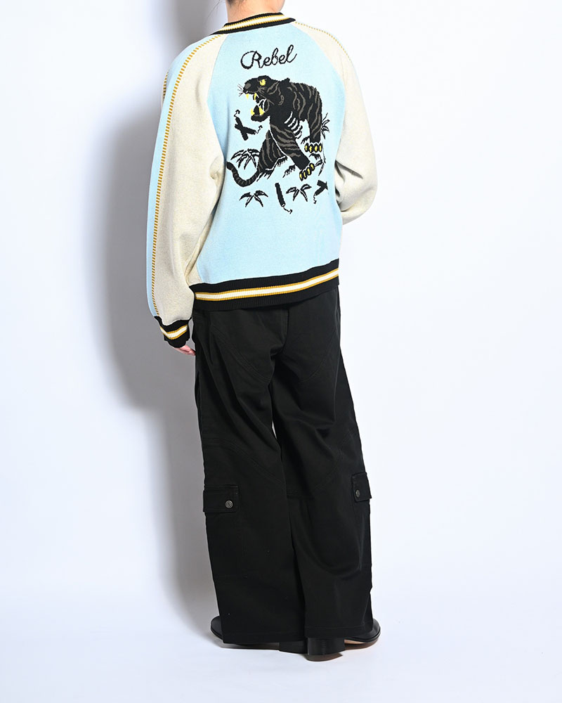 TUCK CURGO PANTS -BLACK-