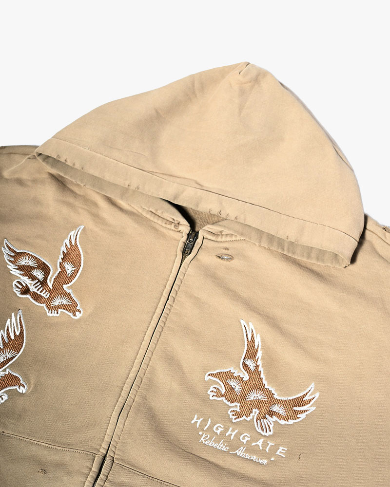 EAGLES SOAR ZIP HOODIE -BEIGE-