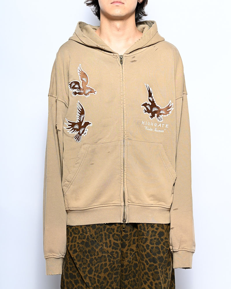 EAGLES SOAR ZIP HOODIE -BEIGE-